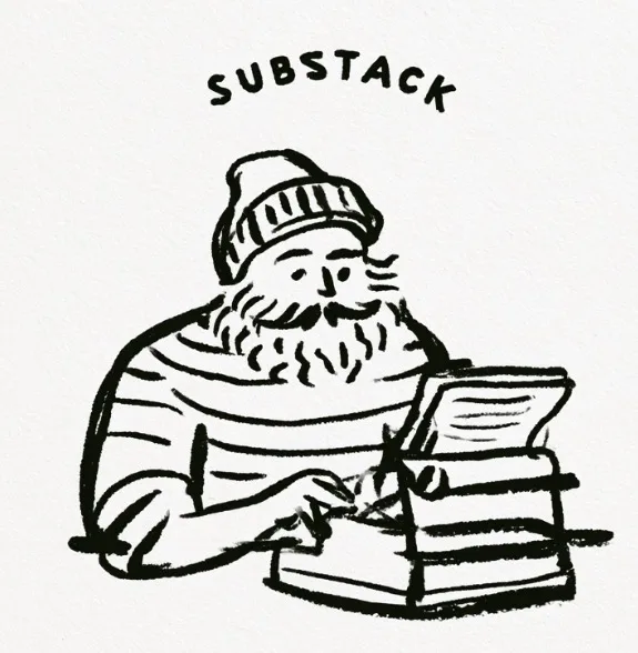 Hand drawn illustration of a written letter